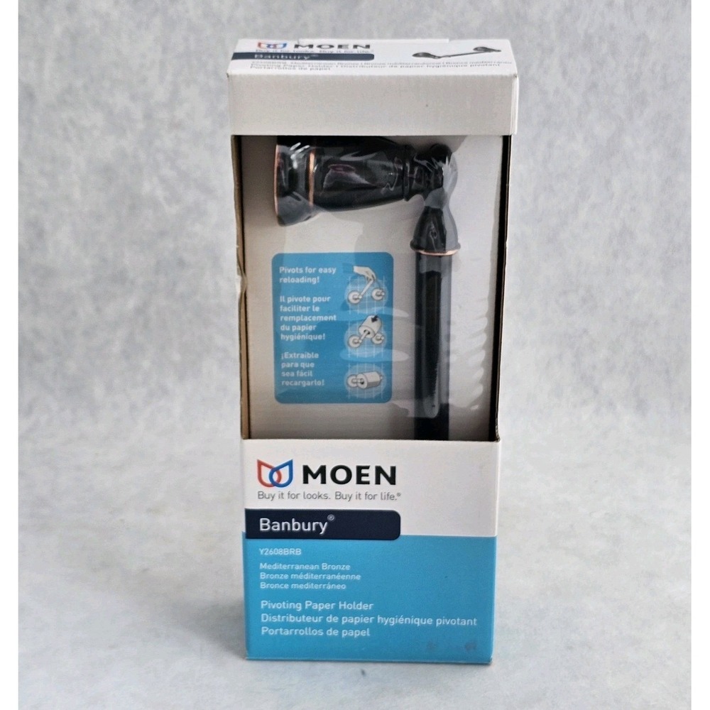 New In Box Moen Banbury Pivoting Toilet Paper Holder Oil Rubbed Bronze